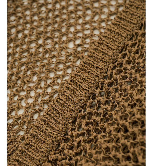 ROPE「【洗える】テープヤーンメッシュニットボレロ」|カーディガン|