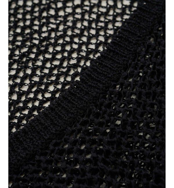 ROPE「【洗える】テープヤーンメッシュニットボレロ」|カーディガン|