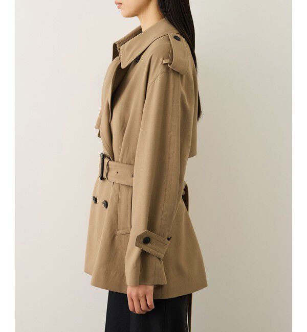 ROPE「【MANTECO(マンテコ)】テンセルウールミドル丈トレンチコート」|トレンチコート|