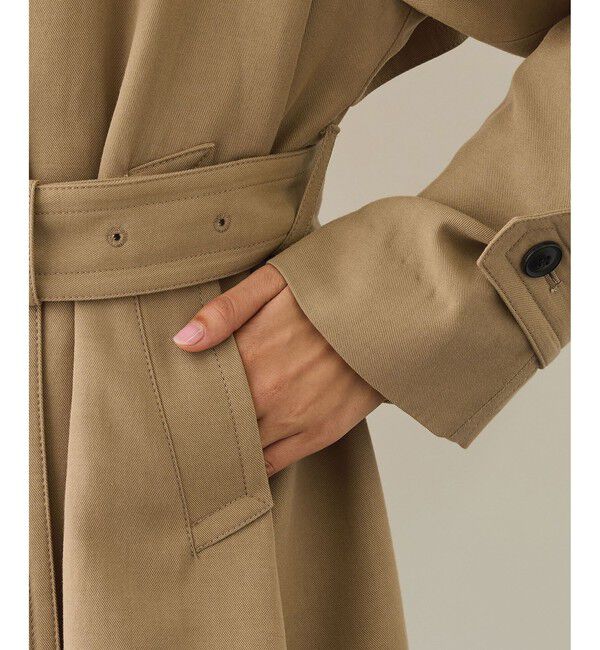 ROPE「【MANTECO(マンテコ)】テンセルウールミドル丈トレンチコート」|トレンチコート|