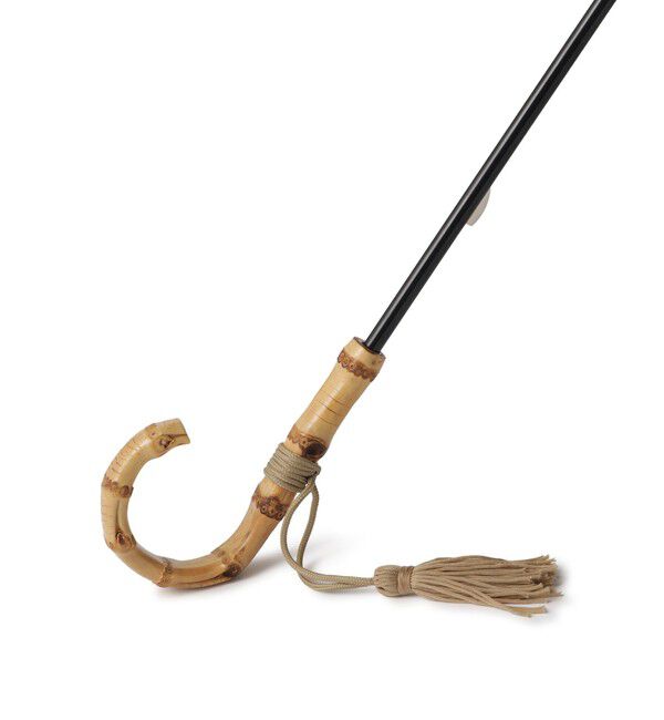 ROPE「[晴雨兼用]バンブーハンドルバイカラーパラソル(長傘・日傘)/UV100%カット/完全遮光生地」|傘|