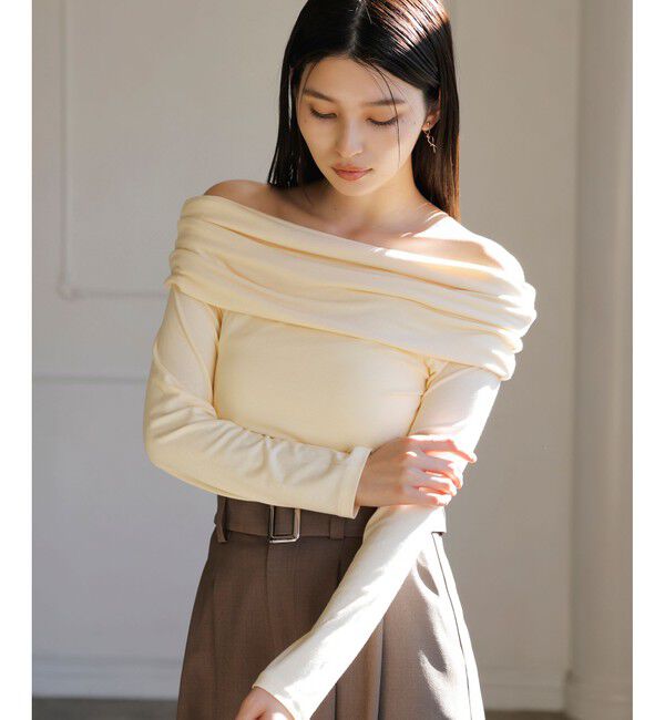 VIS「タックディテールオフショルカットソー」|Tシャツ・カットソー|オフホワイト(15)