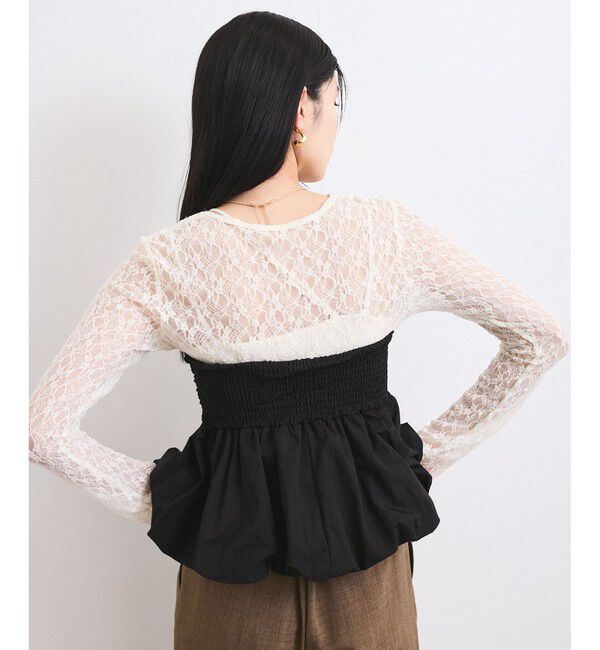 VIS「コサージュ付きバルーンナイロンビスチェ」|その他|