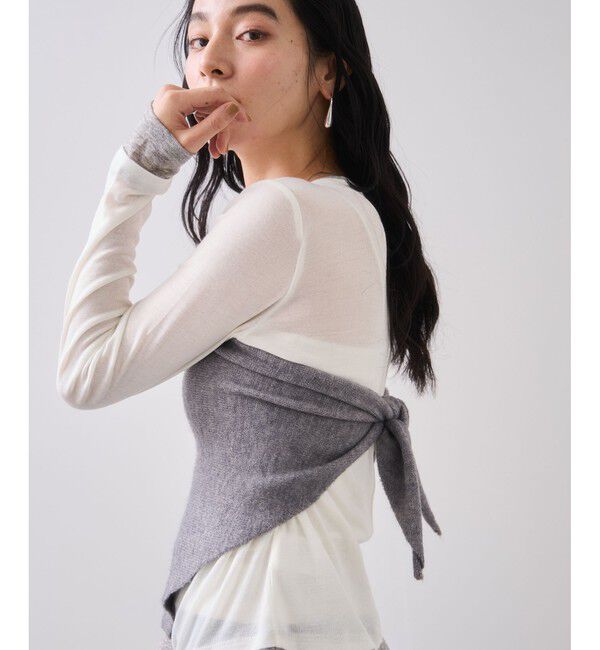 VIS「トライアングルニットスカーフ」|バンダナ・スカーフ|