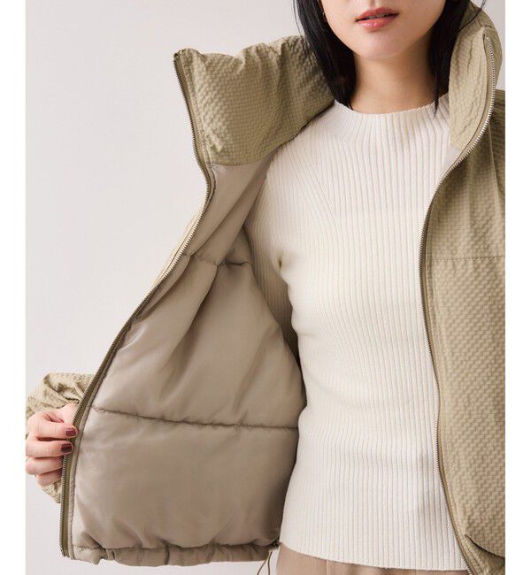 VIS「【WEB限定】軽くてあたたかいパディングショートボリューム中綿ブルゾン」|ブルゾン・スタジャン|