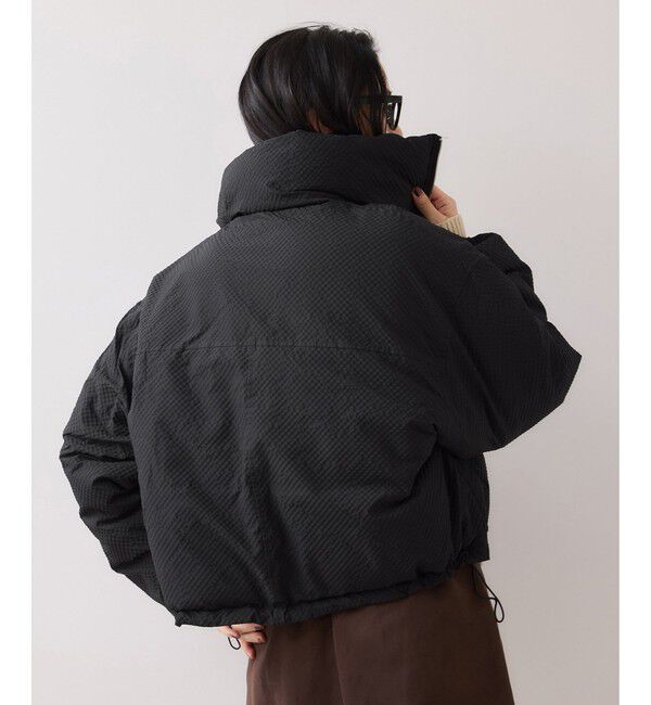 VIS「【WEB限定】軽くてあたたかいパディングショートボリューム中綿ブルゾン」|ブルゾン・スタジャン|