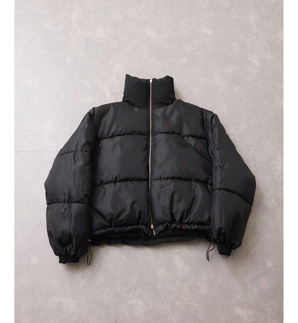 VIS「【WEB限定】軽くてあたたかいパディングショートボリューム中綿ブルゾン」|ブルゾン・スタジャン|