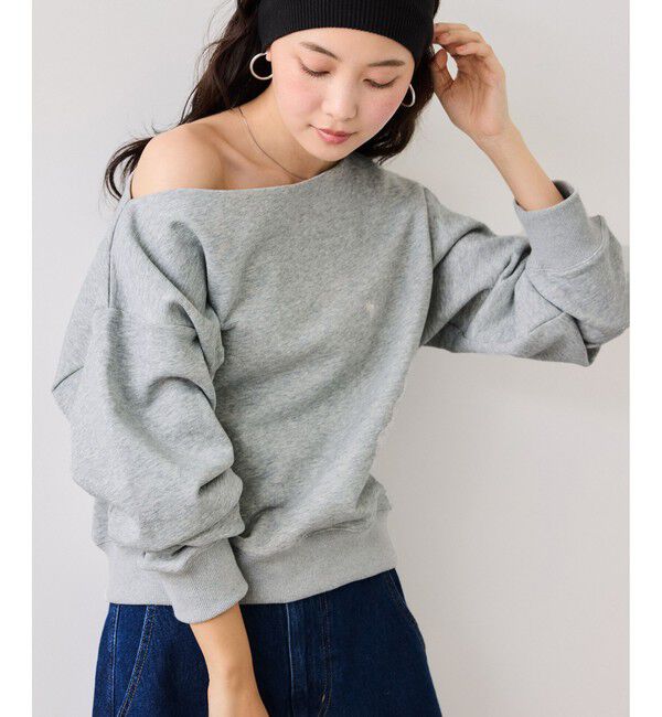 VIS「【POLO BCS】オフショルスウェットトップス/WEB限定カラー」|スウェット・ジャージ|