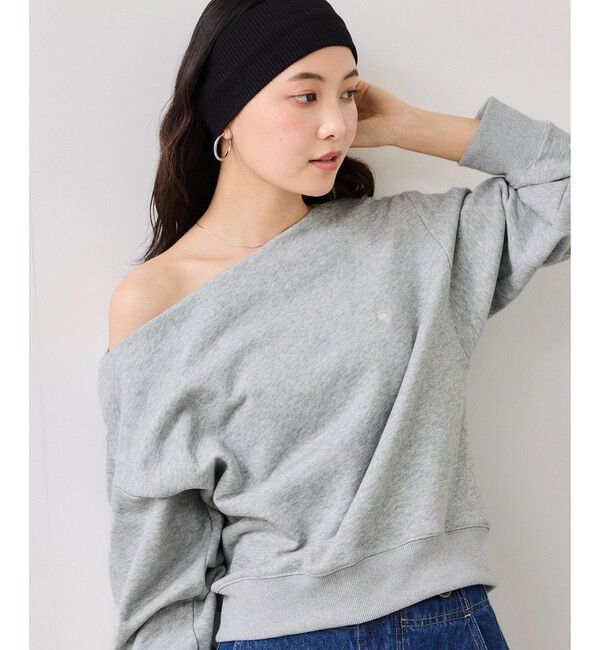 VIS「【POLO BCS】オフショルスウェットトップス/WEB限定カラー」|スウェット・ジャージ|