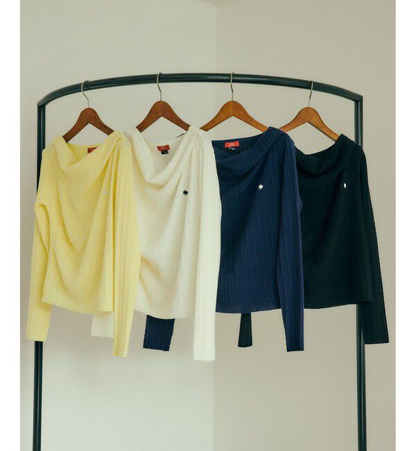 VIS「【POLO BCS】ケーブルドレープトップス/WEB限定カラー」|ニット・セーター|