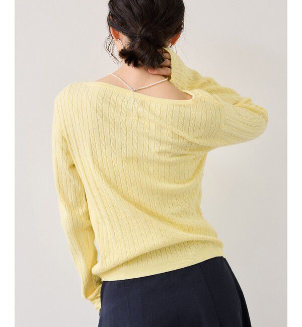 VIS「【POLO BCS】ケーブルドレープトップス/WEB限定カラー」|ニット・セーター|