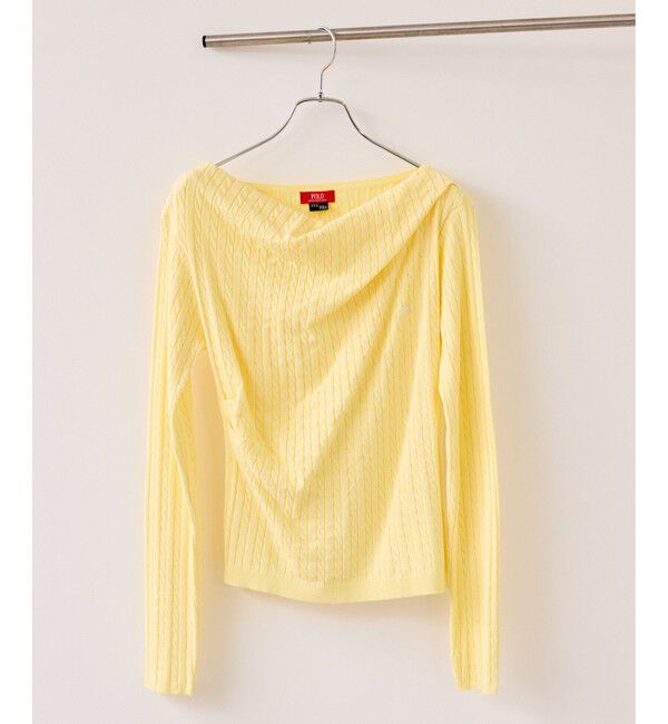 VIS「【POLO BCS】ケーブルドレープトップス/WEB限定カラー」|ニット・セーター|