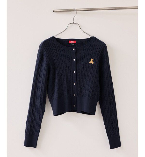 VIS「【POLO BCS】ミニケーブルノーカラーカーディガン」|カーディガン|