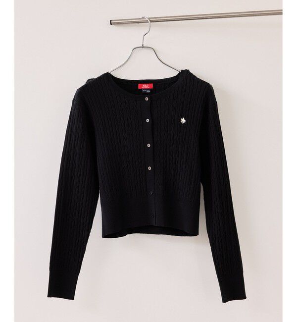 VIS「【POLO BCS】ミニケーブルノーカラーカーディガン」|カーディガン|