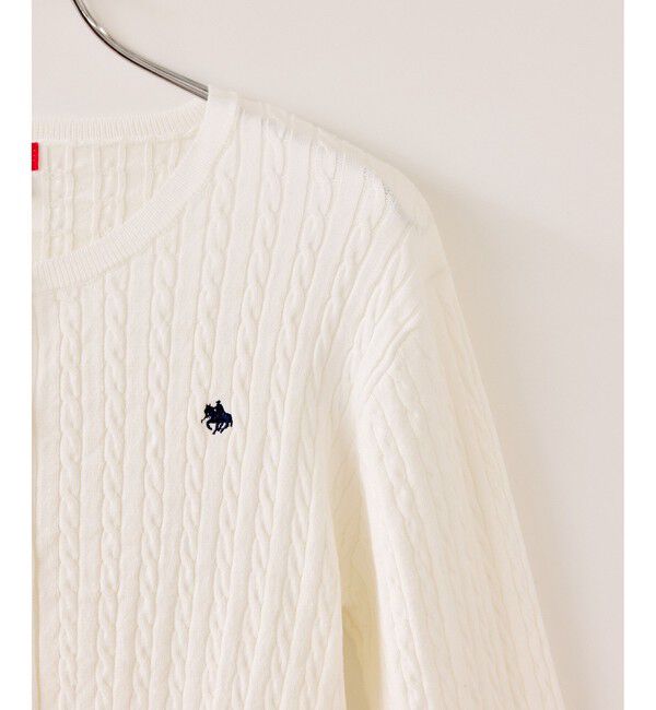 VIS「【POLO BCS】ミニケーブルノーカラーカーディガン」|カーディガン|