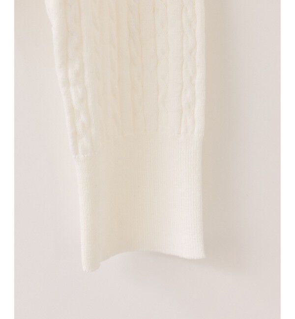 VIS「【POLO BCS】ミニケーブルノーカラーカーディガン」|カーディガン|