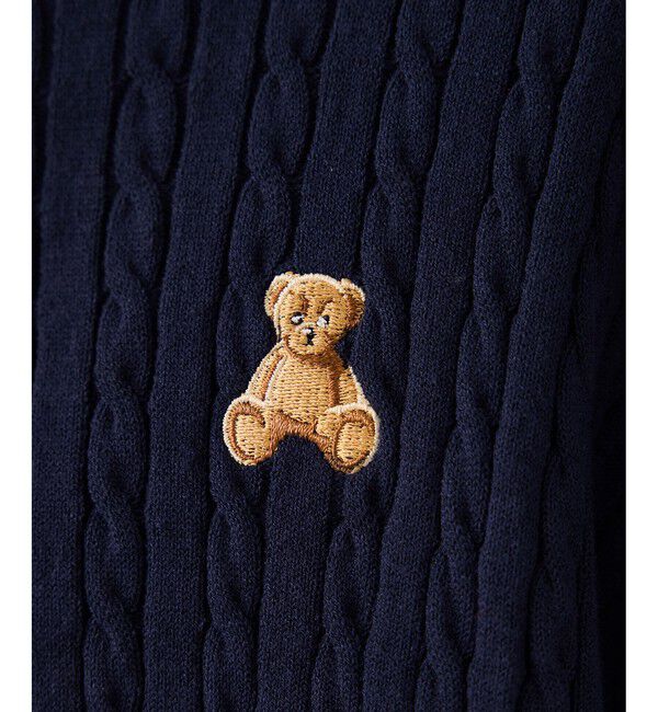 VIS「【POLO BCS】ミニケーブルノーカラーカーディガン」|カーディガン|