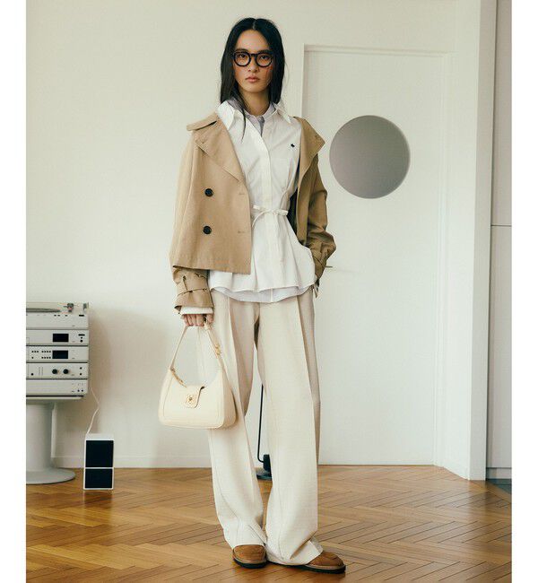 VIS「【POLO BCS】ベルト付きウエストタックシャツ/WEB限定カラー」|シャツ・ブラウス|