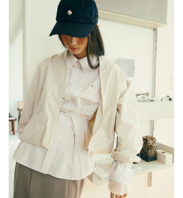 VIS「【POLO BCS】ベルト付きウエストタックシャツ/WEB限定カラー」|シャツ・ブラウス|