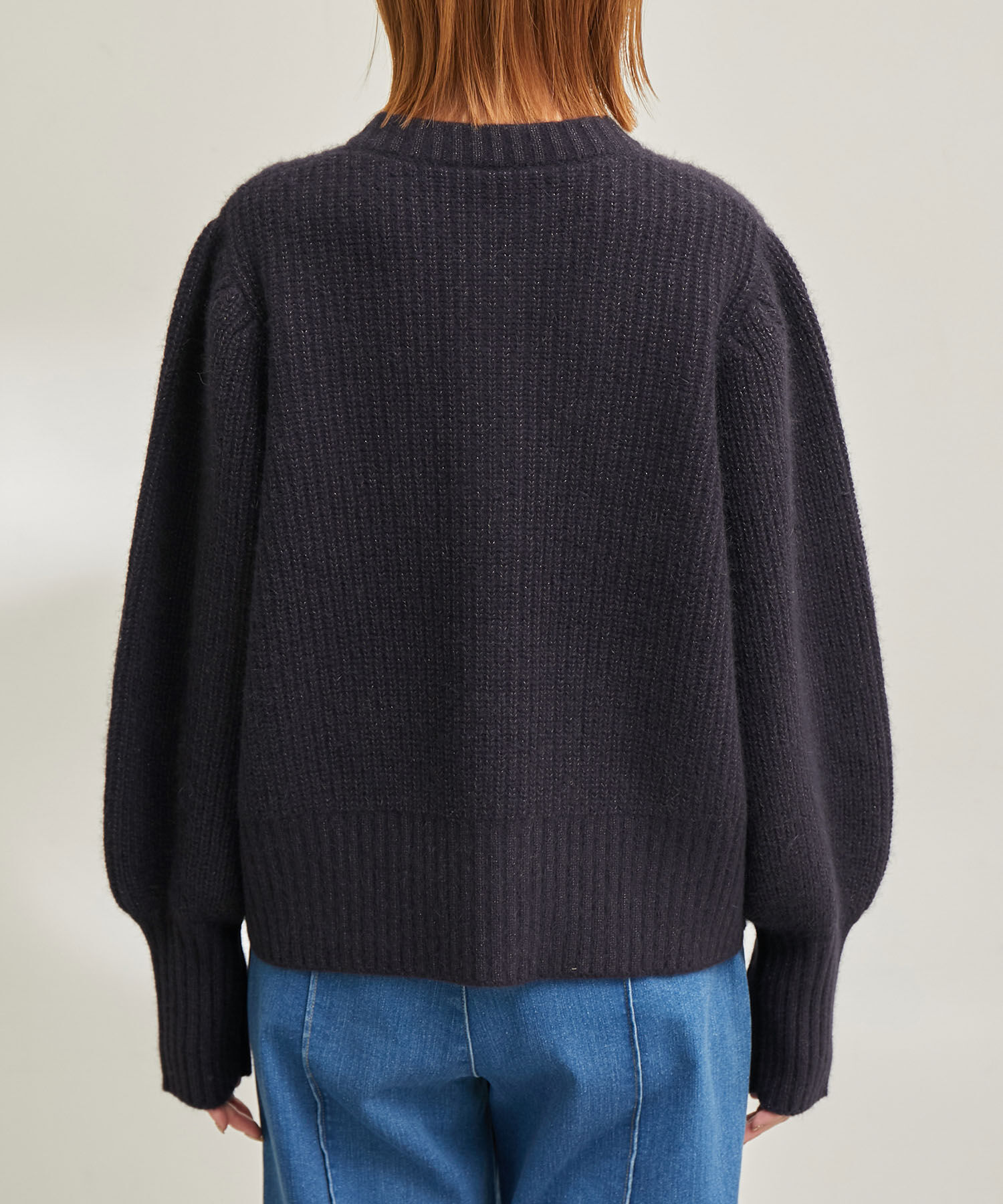 Rope&rsquo;Picnic「【emur/エミュール】FOX混アゼ編ボリューム袖カーディガン」|カーディガン|