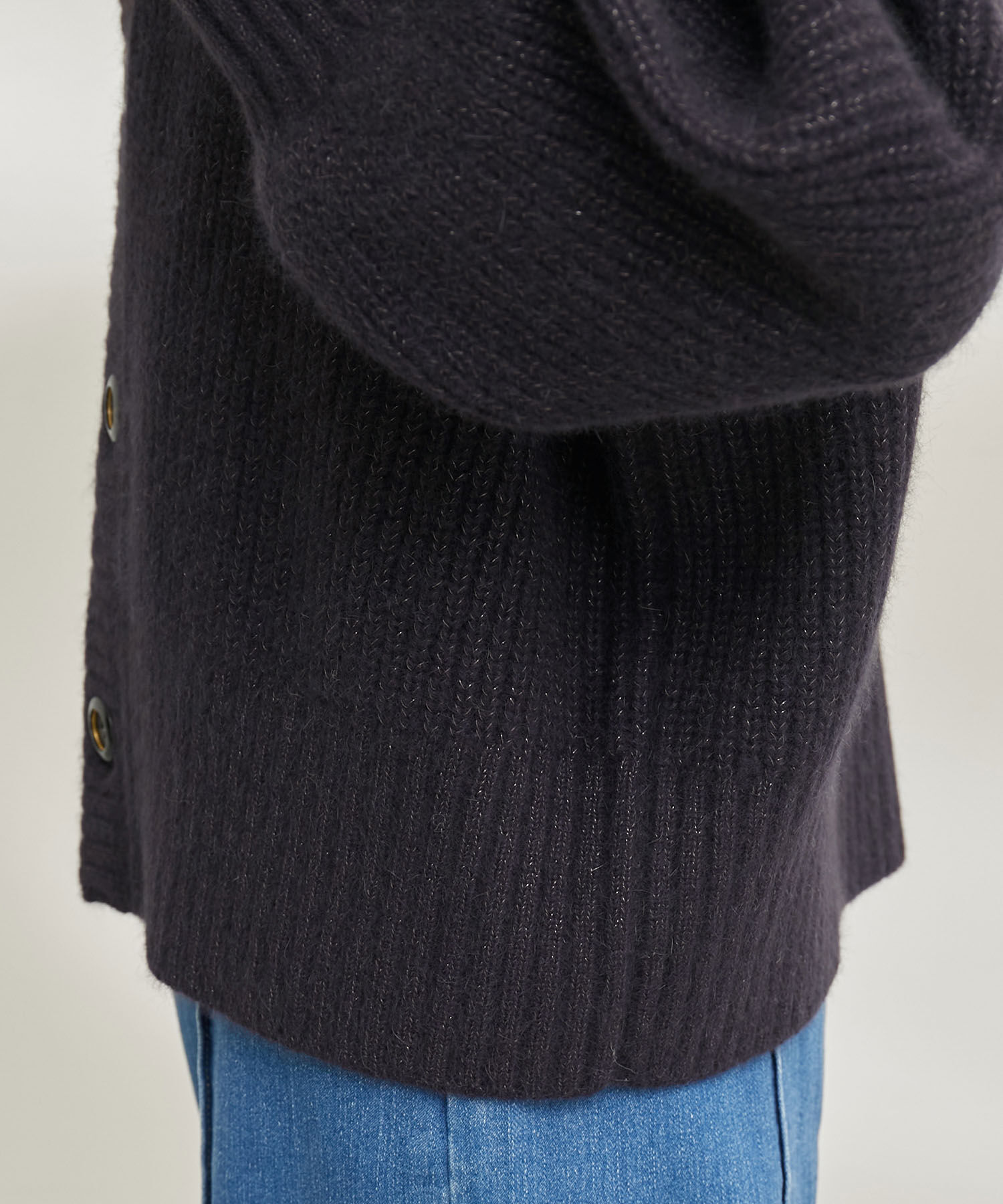 Rope&rsquo;Picnic「【emur/エミュール】FOX混アゼ編ボリューム袖カーディガン」|カーディガン|