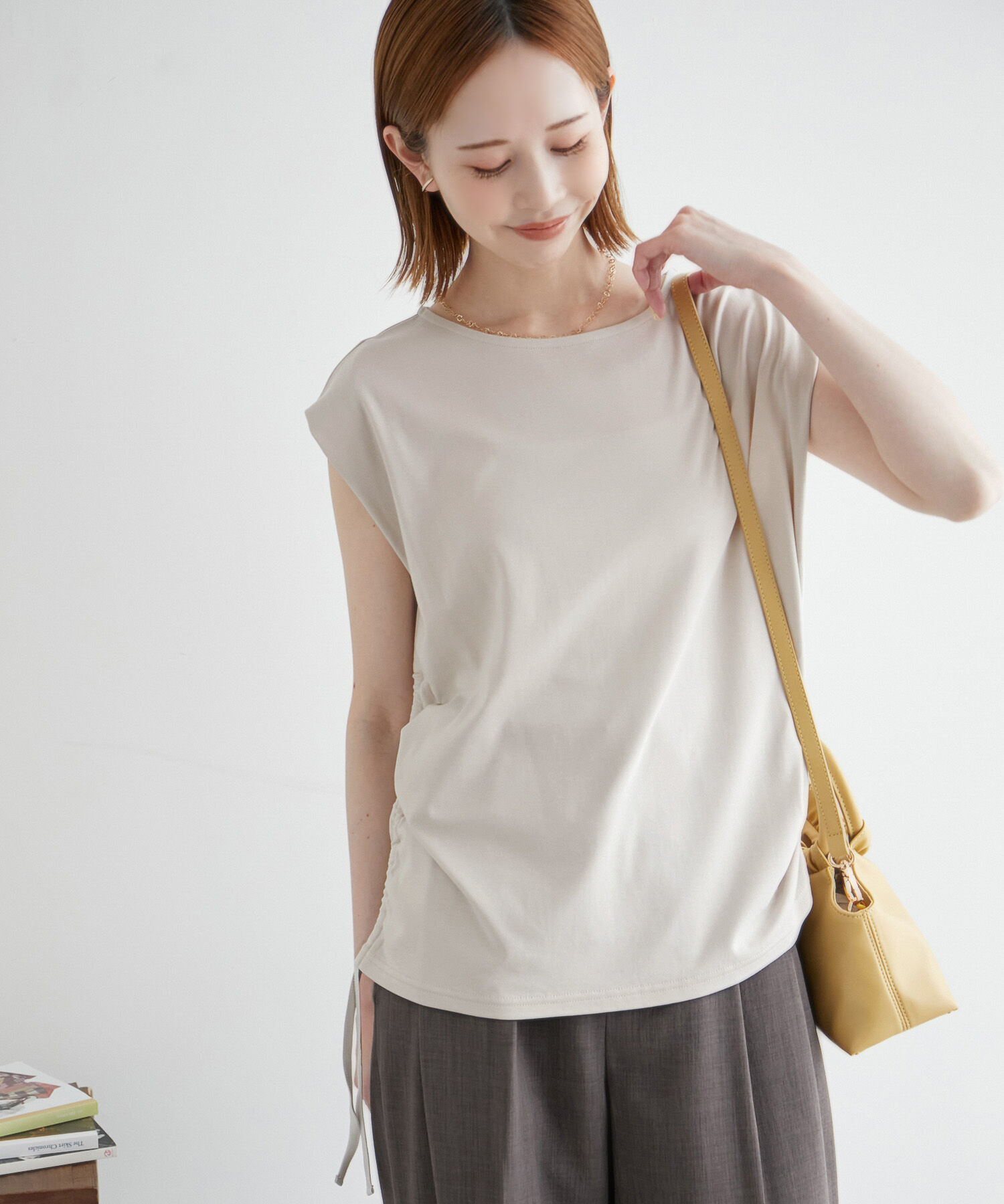 Rope&rsquo;Picnic「ドロストカットトップス」|Tシャツ・カットソー|