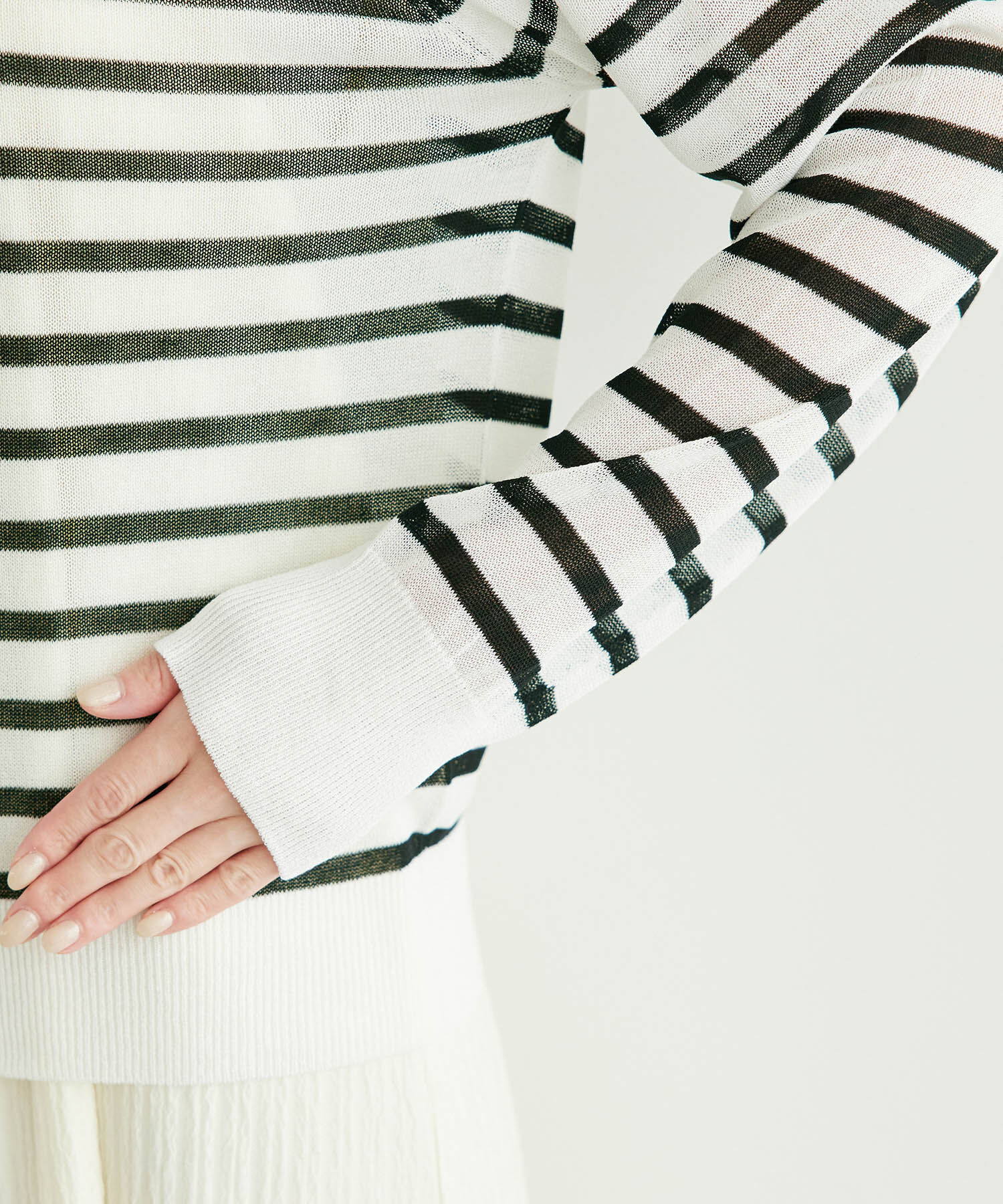 Rope&rsquo;Picnic「シアークルーカーディガン/UVケア・冷感・洗濯機OK」|カーディガン|