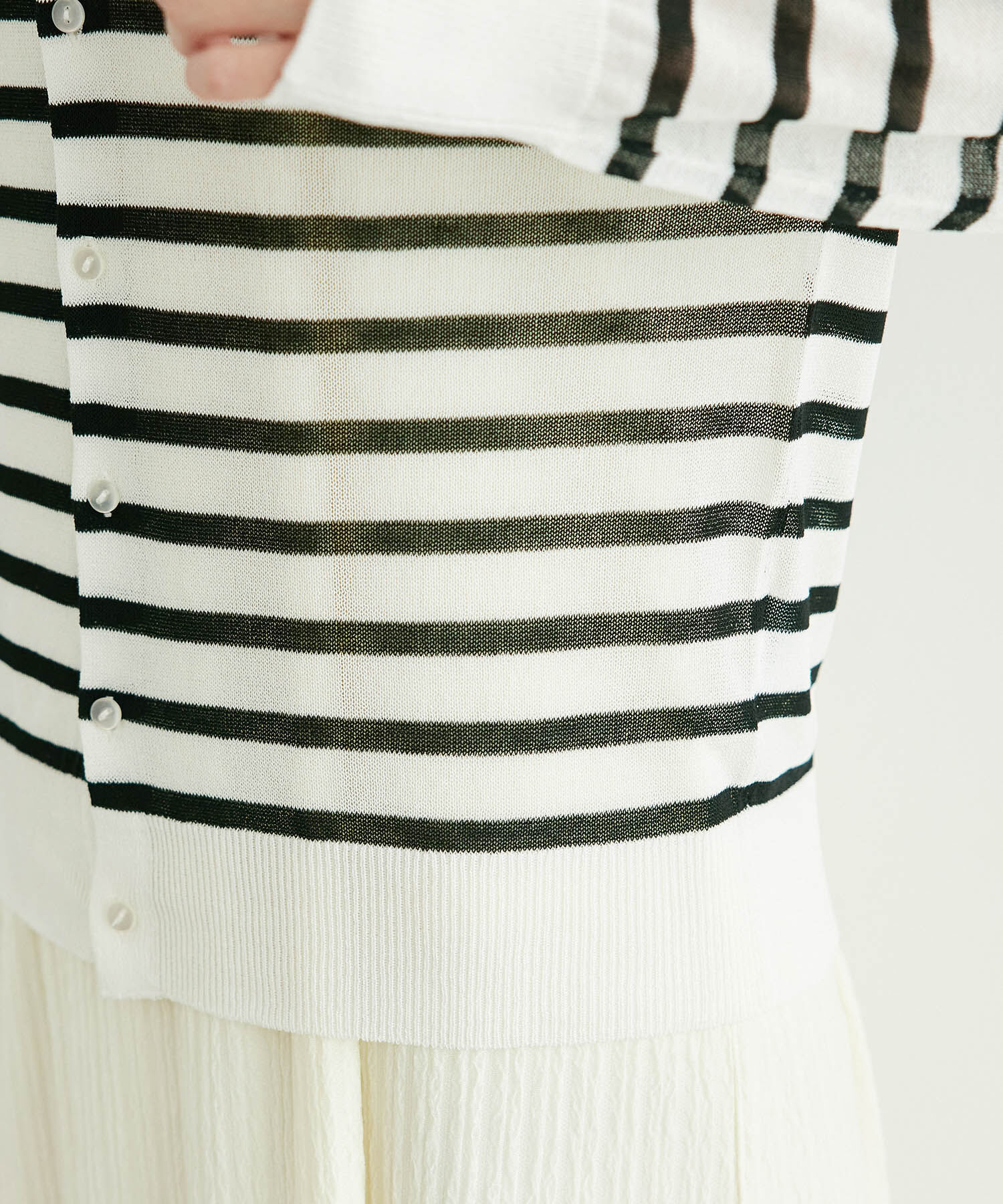 Rope&rsquo;Picnic「シアークルーカーディガン/UVケア・冷感・洗濯機OK」|カーディガン|