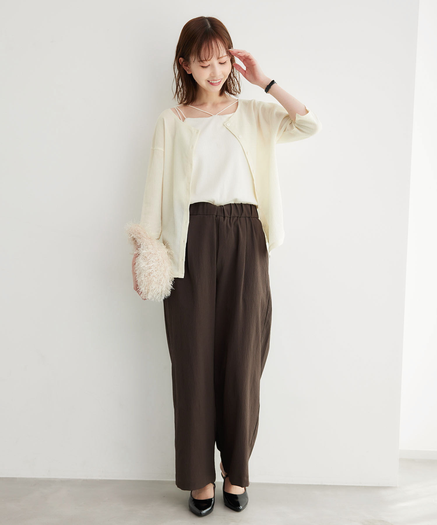 Rope&rsquo;Picnic「2WAY/シアー楊柳カーディガンプルオーバー」|カーディガン|