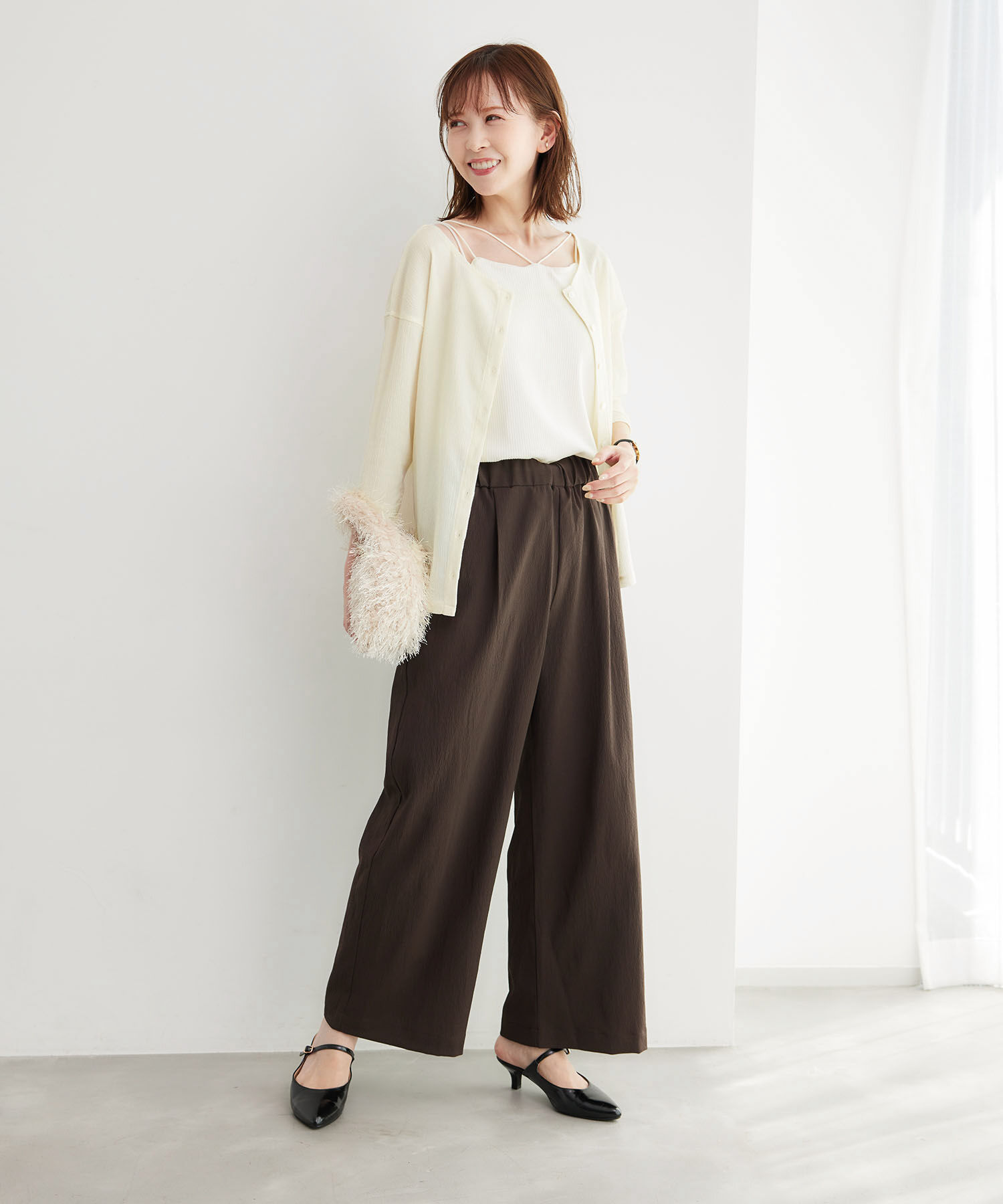 Rope&rsquo;Picnic「2WAY/シアー楊柳カーディガンプルオーバー」|カーディガン|