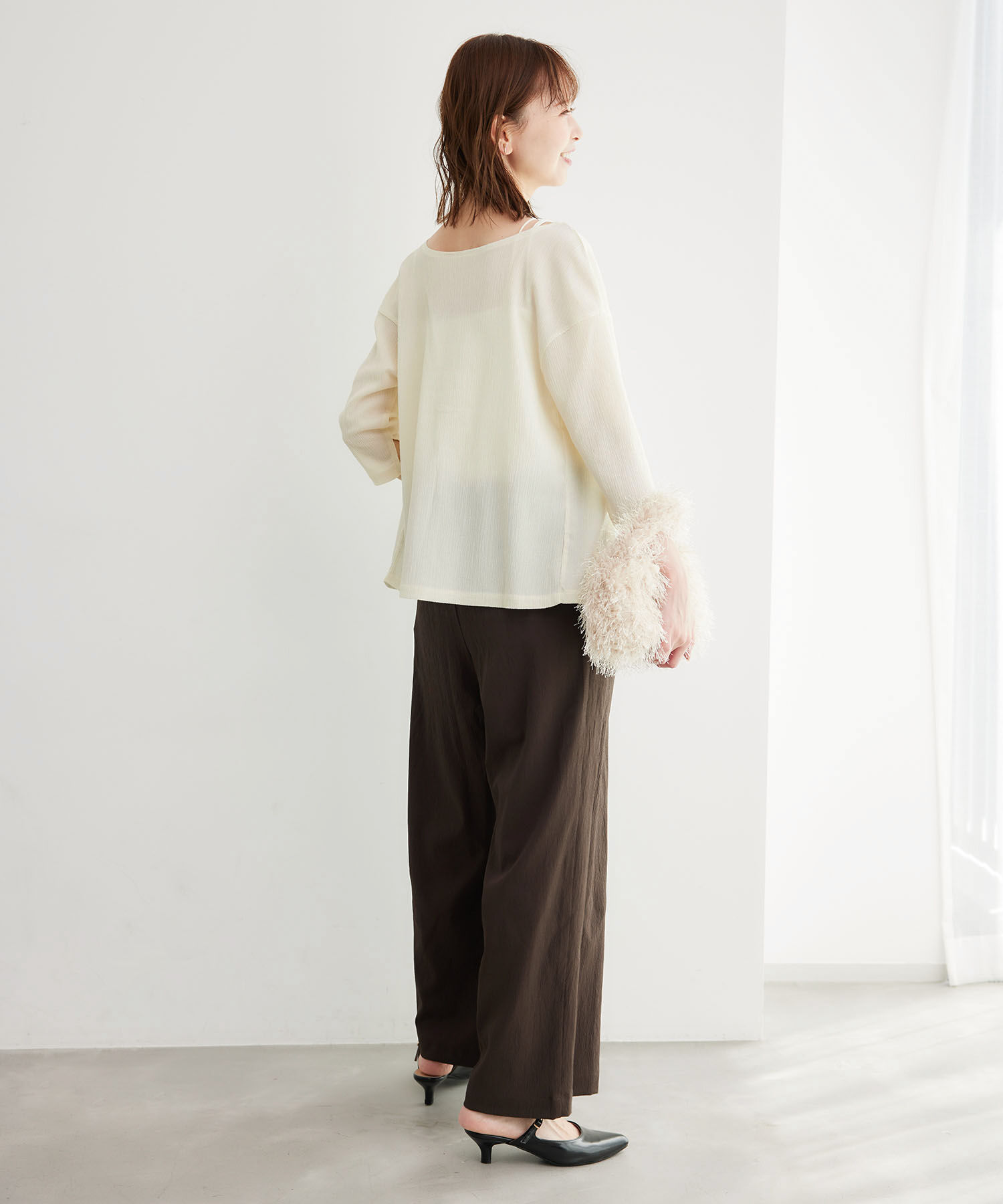 Rope&rsquo;Picnic「2WAY/シアー楊柳カーディガンプルオーバー」|カーディガン|