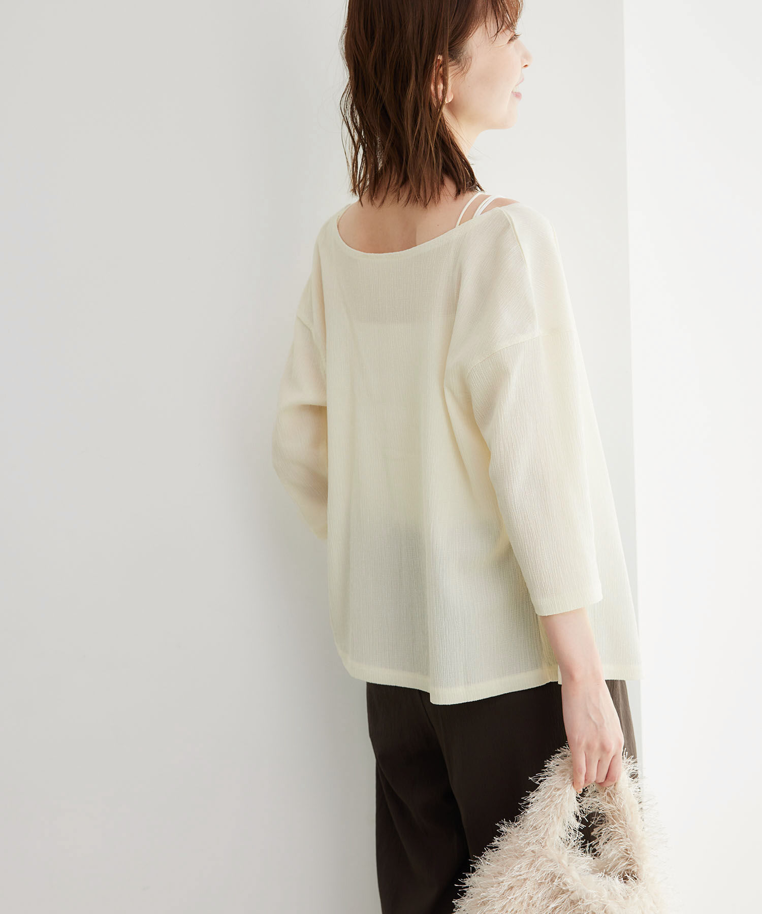 Rope&rsquo;Picnic「2WAY/シアー楊柳カーディガンプルオーバー」|カーディガン|