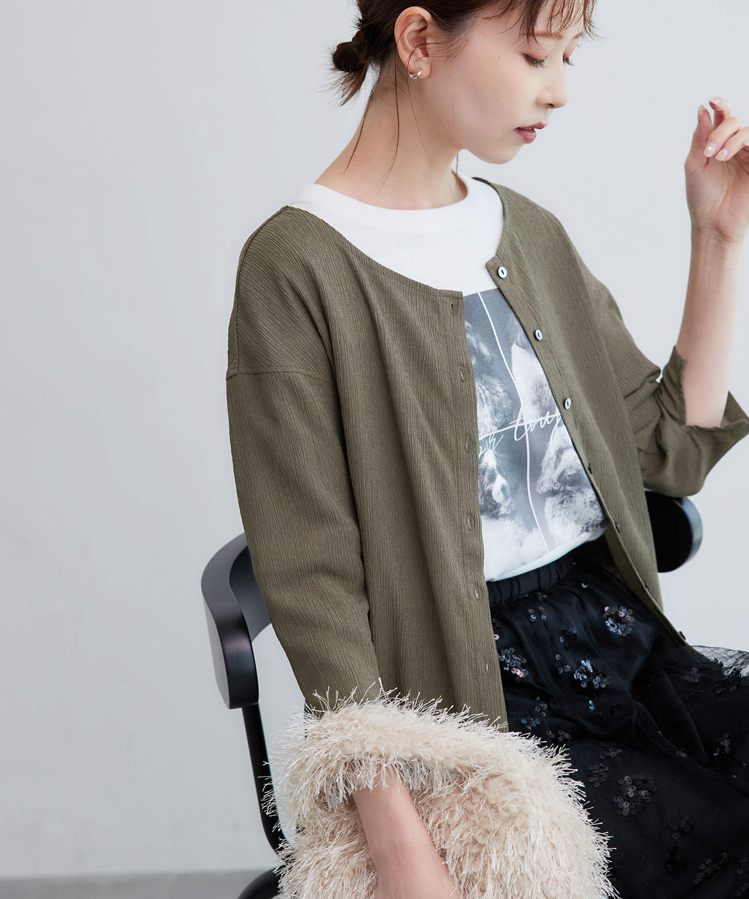 Rope&rsquo;Picnic「2WAY/シアー楊柳カーディガンプルオーバー」|カーディガン|