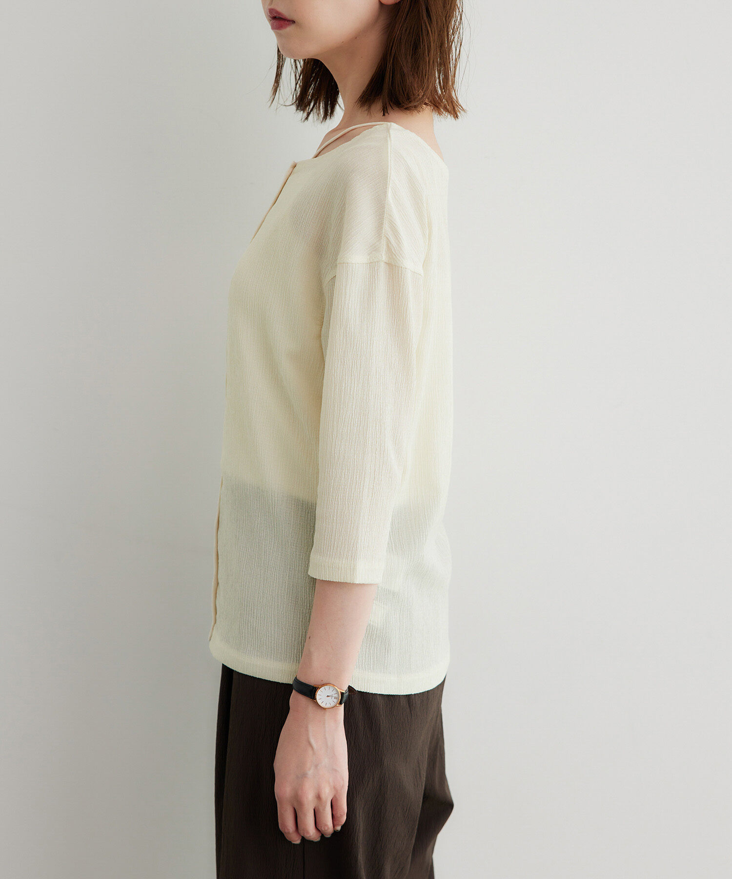 Rope&rsquo;Picnic「2WAY/シアー楊柳カーディガンプルオーバー」|カーディガン|