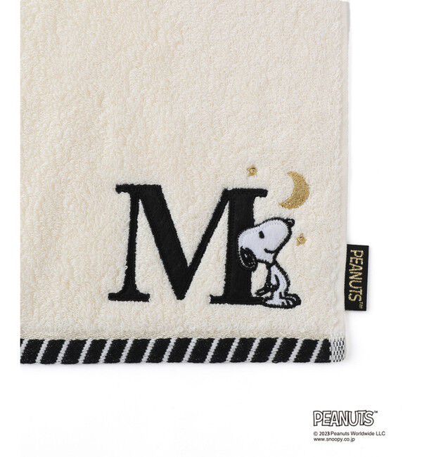 ROPE PICNIC PASSAGE「スヌーピーふわふわイニシャルミニタオル」|ハンカチ|