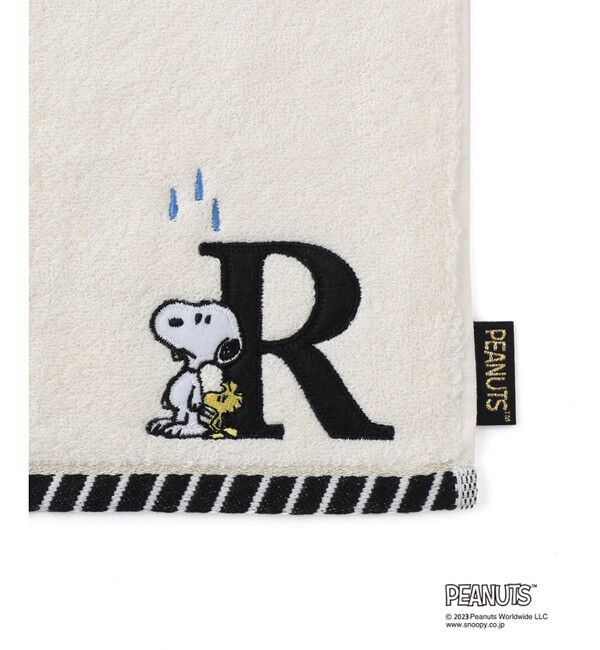 ROPE PICNIC PASSAGE「スヌーピーふわふわイニシャルミニタオル」|ハンカチ|