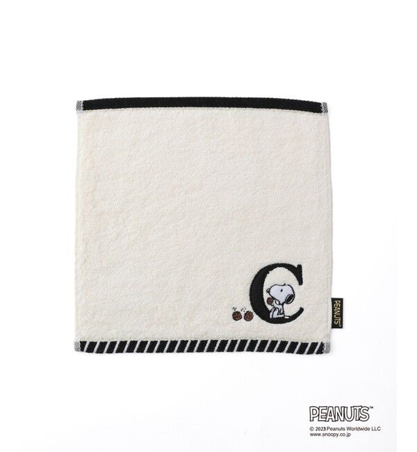 ROPE PICNIC PASSAGE「スヌーピーふわふわイニシャルミニタオル」|ハンカチ|キナリ(16)