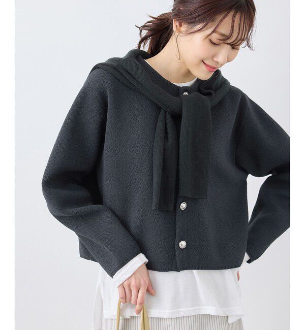 Rope&rsquo;Picnic「【emur/エミュール】モールヤーンニットカーディガン」|カーディガン|