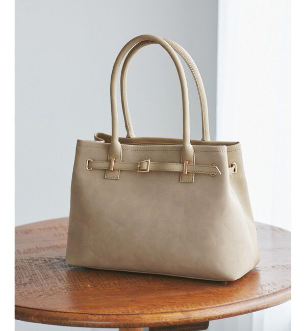 ROPE PICNIC PASSAGE「ベルトデザインクラシックトートバッグ」|トートバッグ|ベージュ系(28)