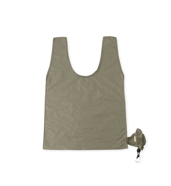 ROPE PICNIC PASSAGE「チャーム型カラビナ付きフリルエコバッグ」|エコバッグ|