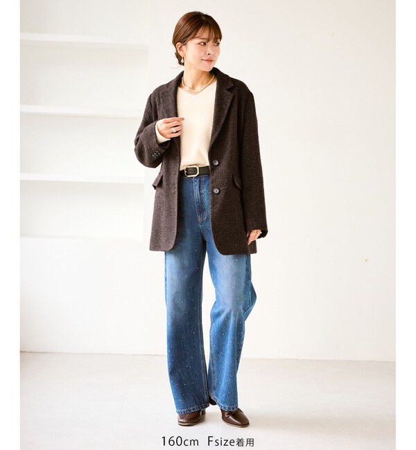 Rope&rsquo;Picnic「ネップツイードテーラードジャコット」|テーラードジャケット|