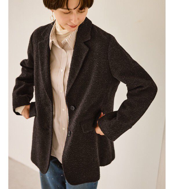 Rope&rsquo;Picnic「ネップツイードテーラードジャコット」|テーラードジャケット|ブラウン系(21)