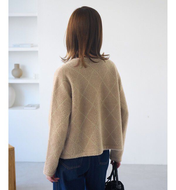 Rope&rsquo;Picnic「ラメフェザーカーディガン」|カーディガン|