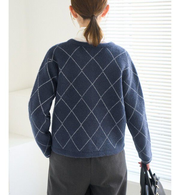 Rope&rsquo;Picnic「ラメフェザーカーディガン」|カーディガン|