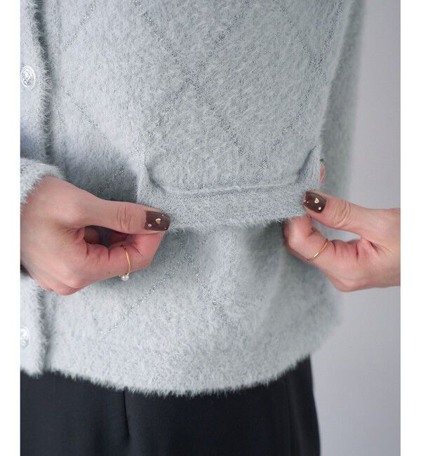 Rope&rsquo;Picnic「ラメフェザーカーディガン」|カーディガン|