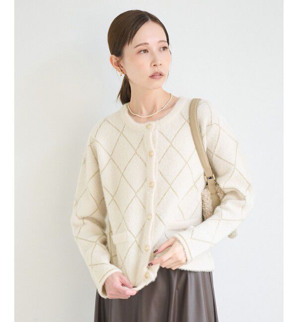 Rope&rsquo;Picnic「ラメフェザーカーディガン」|カーディガン|