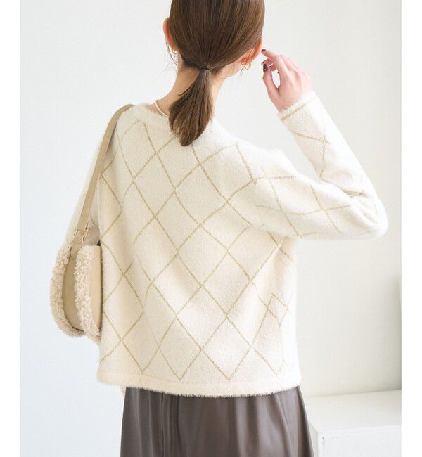 Rope&rsquo;Picnic「ラメフェザーカーディガン」|カーディガン|