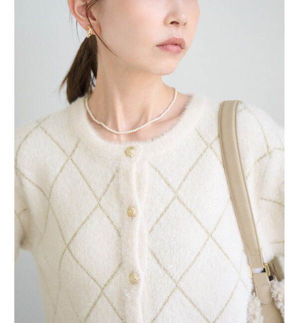 Rope&rsquo;Picnic「ラメフェザーカーディガン」|カーディガン|