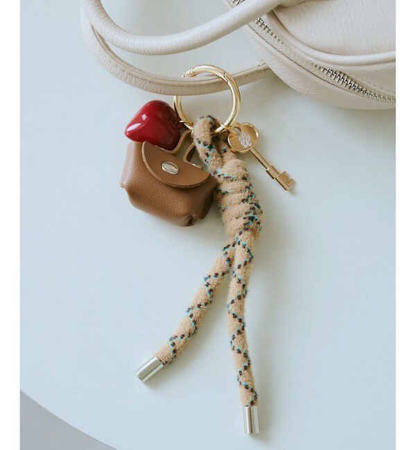 ROPE PICNIC PASSAGE「オリジナル鍵モチーフチャーム」|チャーム・キーホルダー|ベージュ(27)