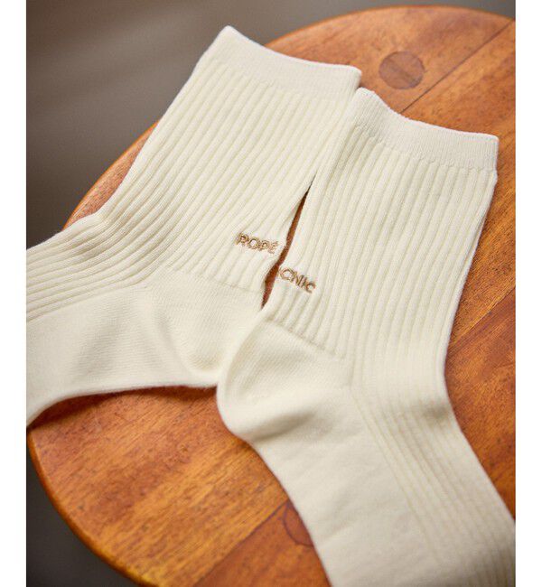 ROPE PICNIC PASSAGE「ロゴソックス」|ソックス|ブラウン系(22)